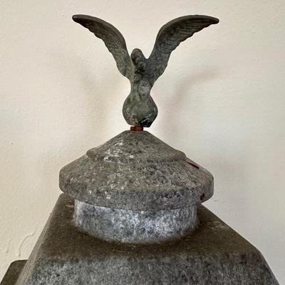 Vintage Outdoor Lantern Eagle Finial