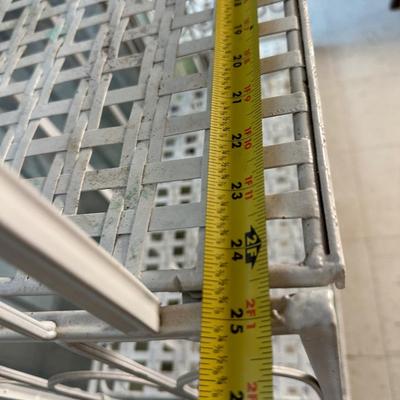 Two Metal Four-Tier Shelving