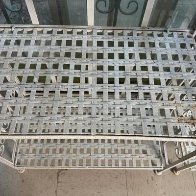 Two Metal Four-Tier Shelving