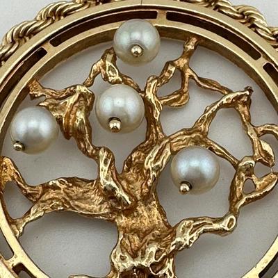 Italian “Tree of Life” Gold Necklace