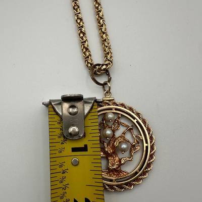 Italian “Tree of Life” Gold Necklace