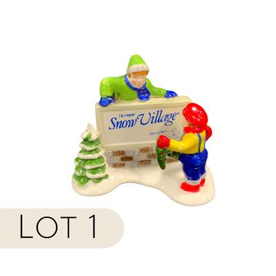 Lot 1 | Kids Decorating the Village Sign