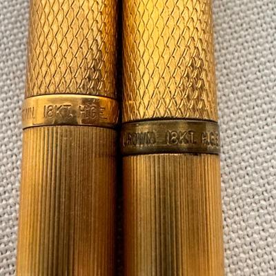 Kiesler and Cross Gold Plated Pens and Pencils (ST-DZ)