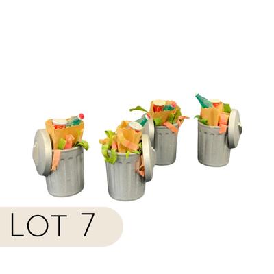 Lot 7 | Christmas Trash Cans