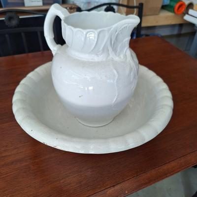 Pitcher and and Wash Basin