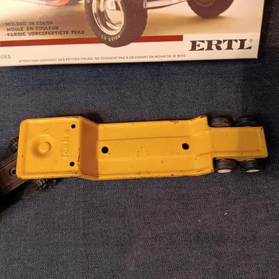 UNASSEMBLED MODEL AND 2 TONKA METAL TRAILERS