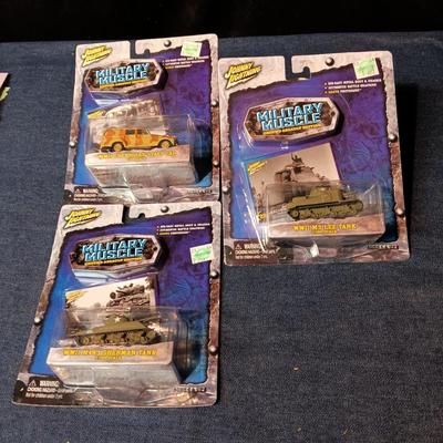 3 NEW DIE-CAST MILITARY MUSCLE VEHICLE MODELS