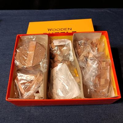 6 WOODEN PUZZLES
