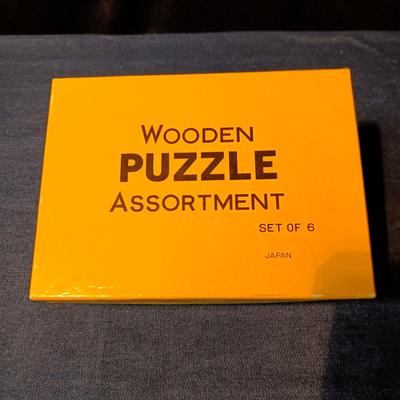 6 WOODEN PUZZLES