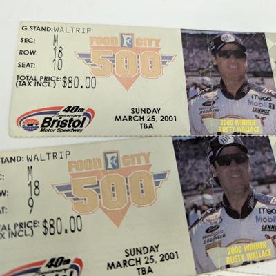 Vintage Racing Track Ticket Stubs - Daytona Bristol