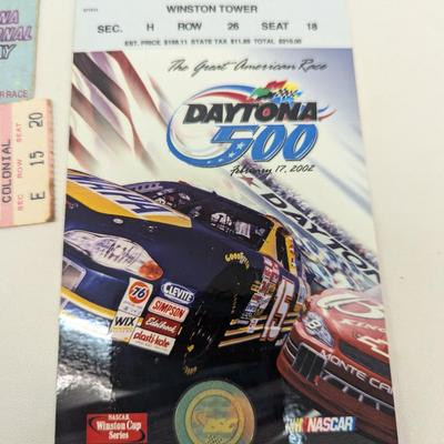 Vintage Racing Track Ticket Stubs - Daytona Bristol