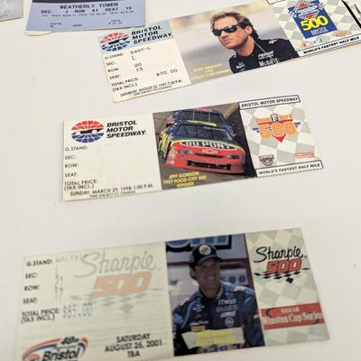 Vintage Racing Track Ticket Stubs - Atlanta Bristol