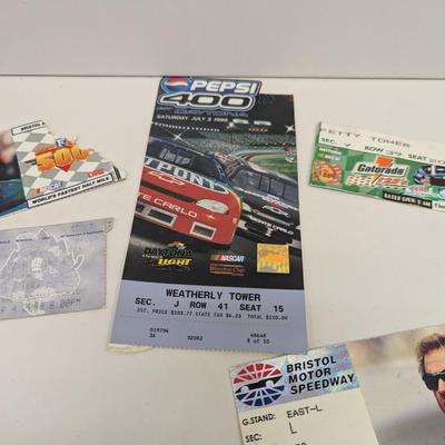 Vintage Racing Track Ticket Stubs - Atlanta Bristol