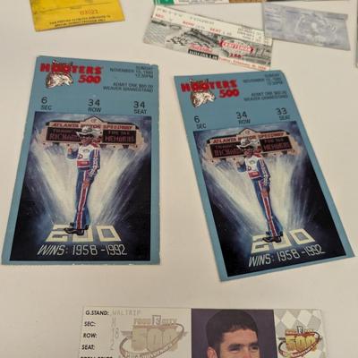 Vintage Racing Track Ticket Stubs - Atlanta Bristol