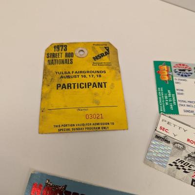 Vintage Racing Track Ticket Stubs - Atlanta Bristol