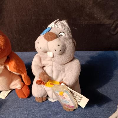 KITTY CATS MADE W/RABBIT FUR AND OTHER PLUSH ANIMALS