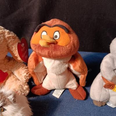 KITTY CATS MADE W/RABBIT FUR AND OTHER PLUSH ANIMALS