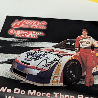 Autographed NASCAR BIO/Informational Cards