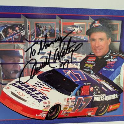 Autographed NASCAR BIO/Informational Cards