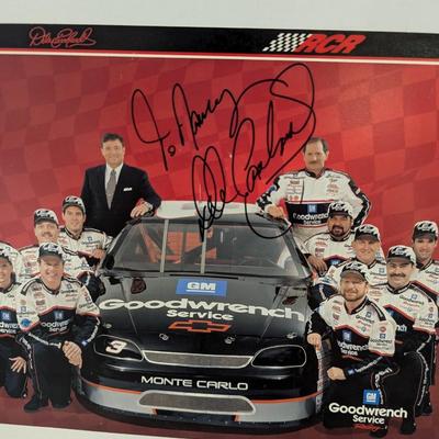 Autographed NASCAR BIO/Informational Cards