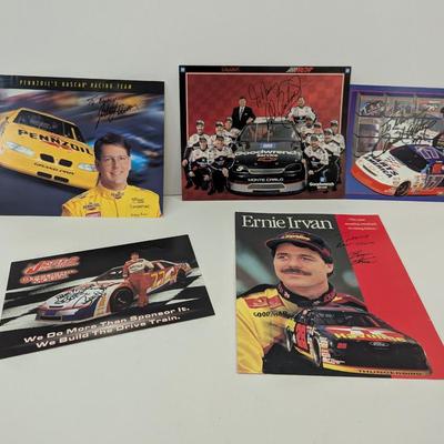 Autographed NASCAR BIO/Informational Cards
