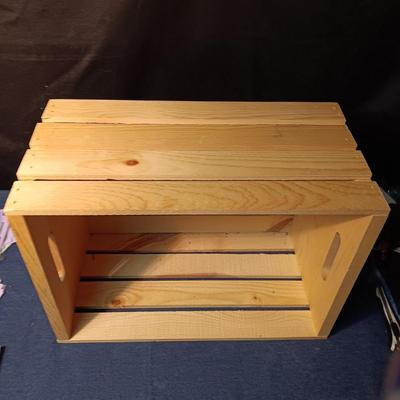 2 SOLID AND STURDY WOODEN CRAFTING CRATES