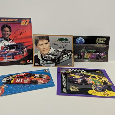 Autographed NASCAR BIO/Informational Cards