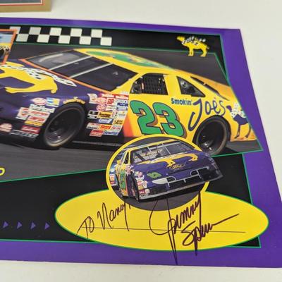 Autographed NASCAR BIO/Informational Cards