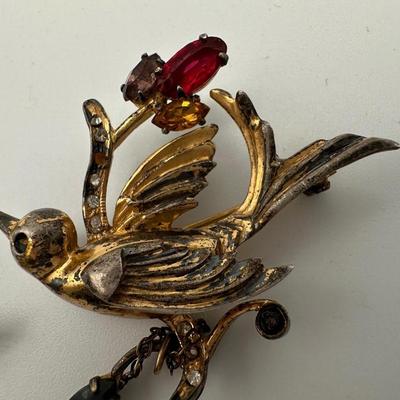 Various Sterling Brooches, Pins, Money Clip, Etc.