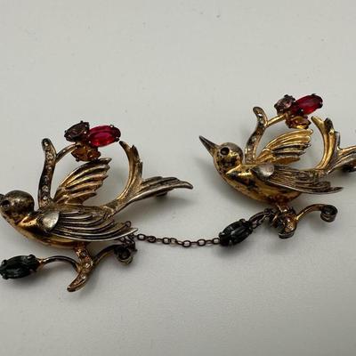 Various Sterling Brooches, Pins, Money Clip, Etc.
