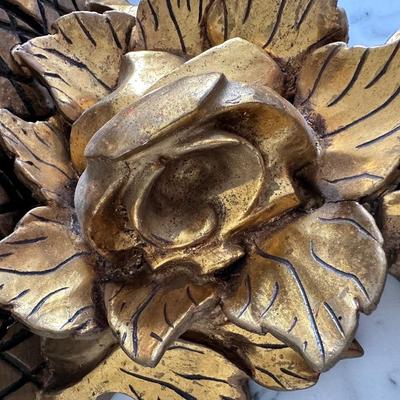 Pair of Carved Giltwood Wall Shelves