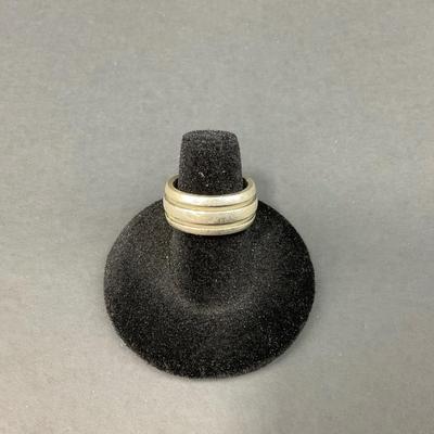 -2- TIFFANY | Atlas Groove Sterling Ring | Marked