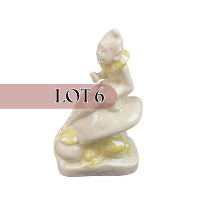 -6- BELLEEK | Ireland Elf On Mushroom Porcelain | 3rd Mark