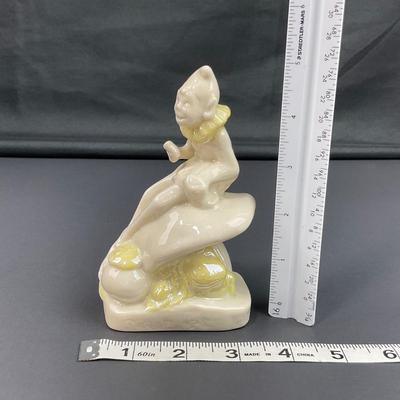 -6- BELLEEK | Ireland Elf On Mushroom Porcelain | 3rd Mark