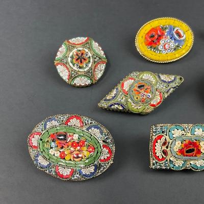 -9- ITALIAN | Micro Mosaic Brooches