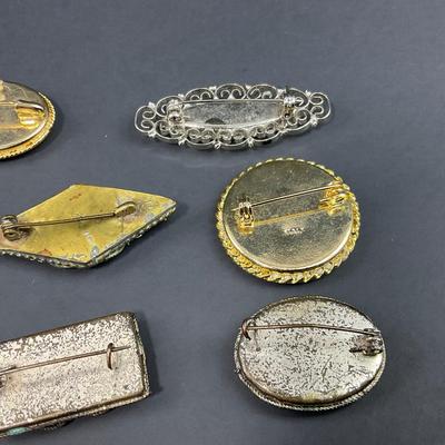 -9- ITALIAN | Micro Mosaic Brooches