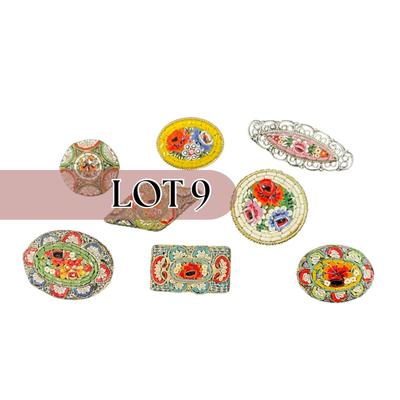 -9- ITALIAN | Micro Mosaic Brooches