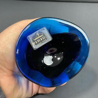 -13- VIKING | Mid Century Cobalt Blue Cat | With Sticker