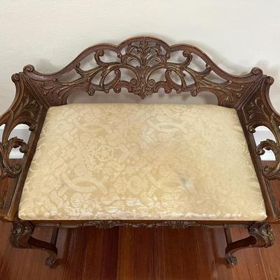 Victorian Vanity Bench