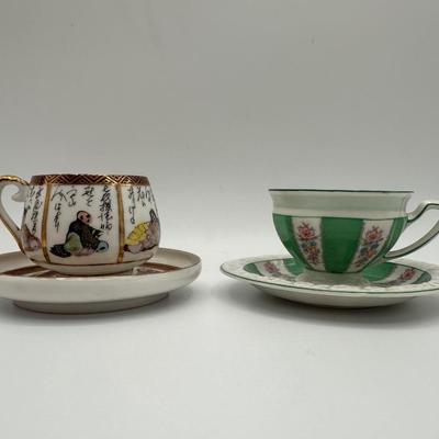 Kutani and Rosenthale Cups and Saucers
