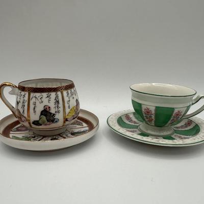 Kutani and Rosenthale Cups and Saucers