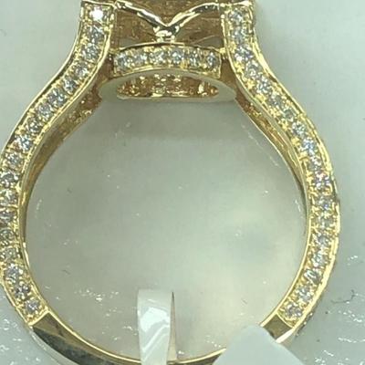 Ring 14 k Diamond 1.48 ctw 6.5