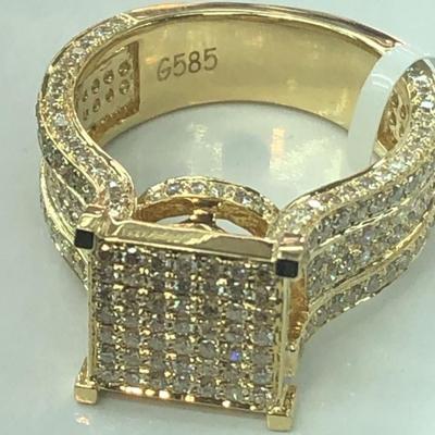 Ring 14 k Diamond 1.48 ctw 6.5