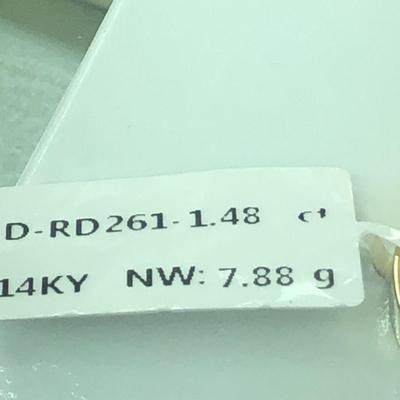 Ring 14 k Diamond 1.48 ctw 6.5