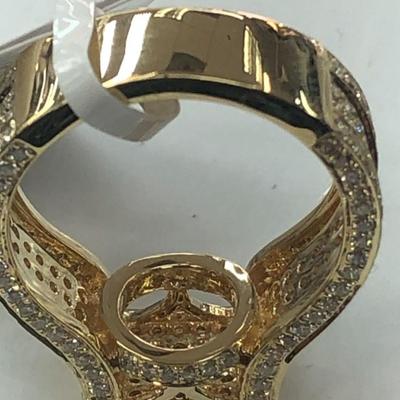 Ring 14 k Diamond 1.48 ctw 6.5