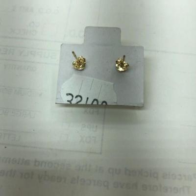 14 k 1 ctw cz earrings