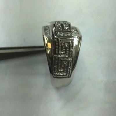 14 k Gold diamond ring size 11