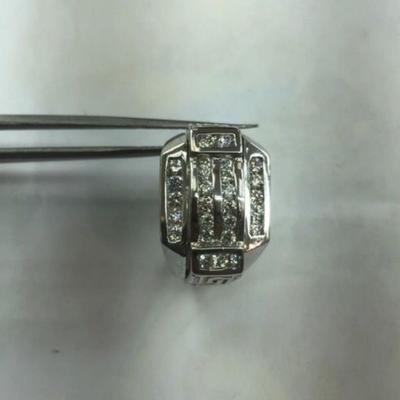 14 k Gold diamond ring size 11