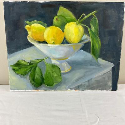 120 Original Oil Painting of Lemons & Limes by Kathie Rogers
