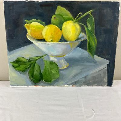 120 Original Oil Painting of Lemons & Limes by Kathie Rogers